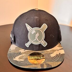 Black and Camouflage Snapback Hat Baseballism Collection 2021